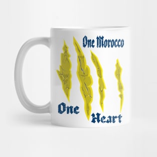 One Heart One Morocco Heartbeat of Unity: Embracing One Morocco Mug